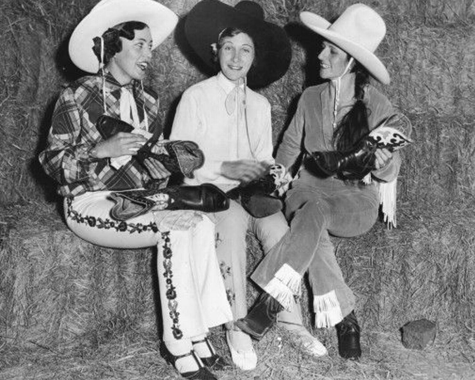 Old West Rodeo Cowgirls Wyoming 1941 Vintage Old Photo 8 x 10  Reprint