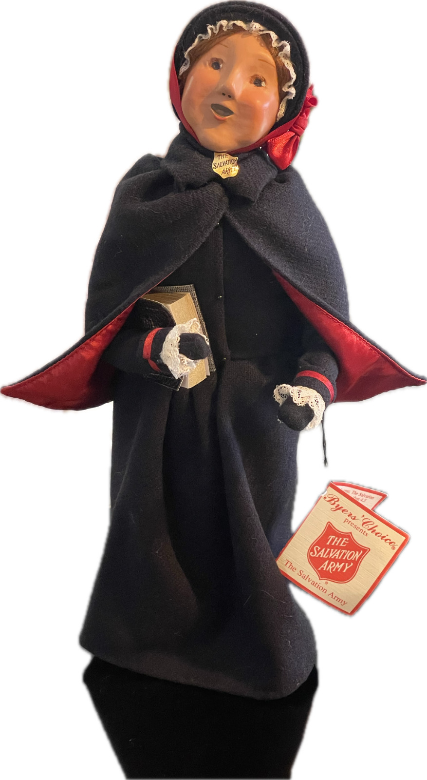 Byers\' Choice Caroler Figure Salvation Army Woman With Bible 1992