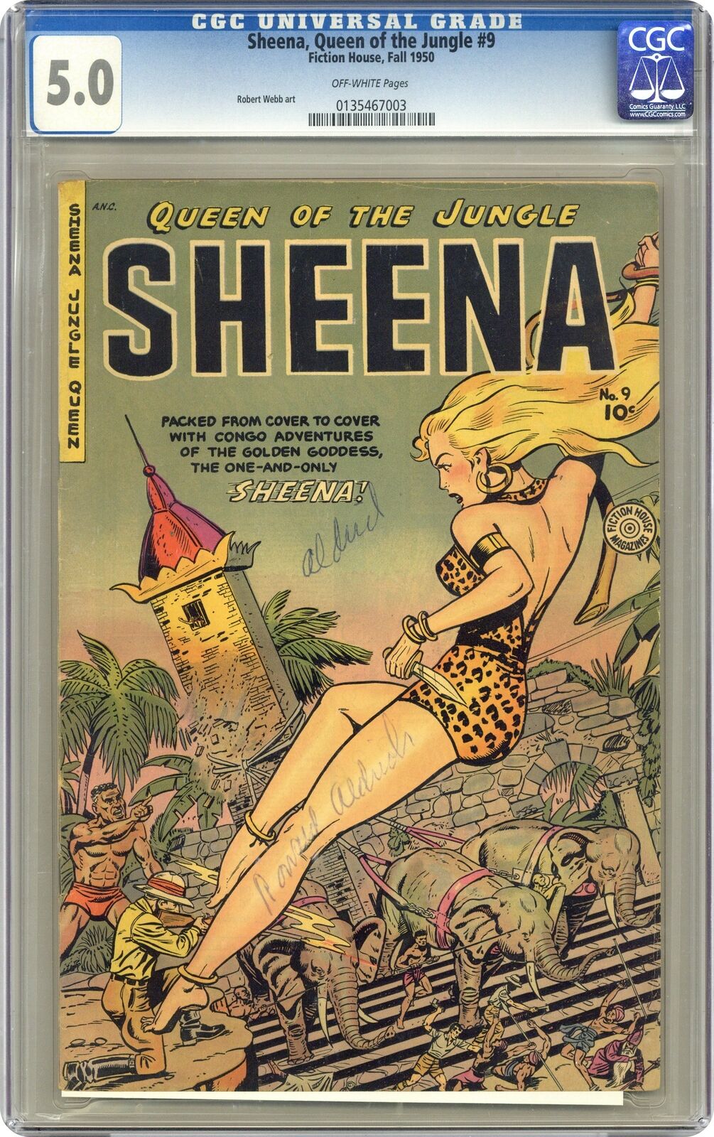 Sheena Queen of the Jungle #9 CGC 5.0 1950 0135467003