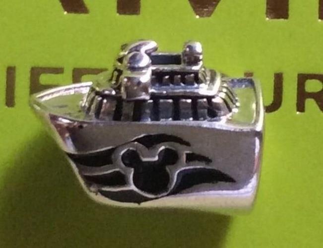 Authentic Chamilia Disney MICKEY CRUISE SHIP BOAT EXCLUSIVE Sterling Charm Bead