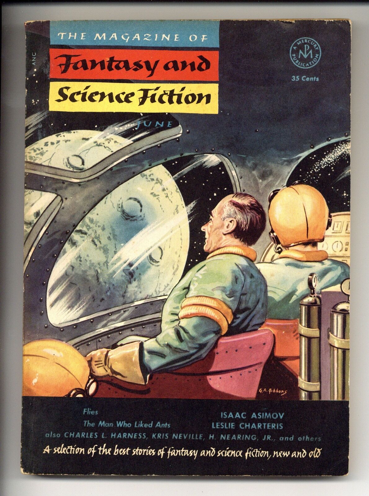 Magazine of Fantasy and Science Fiction Vol. 4 #6 VG 1953 Low Grade