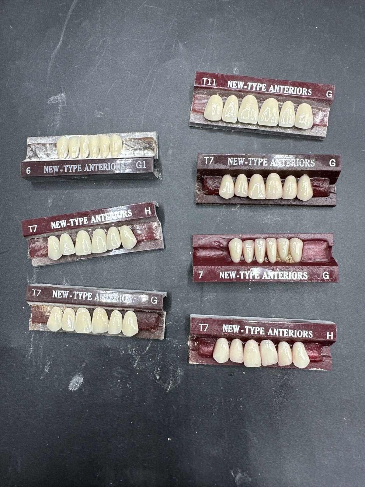 Vtg Denture Teeth False Tooth Set Dentist Halloween Creepy Oddities New Type