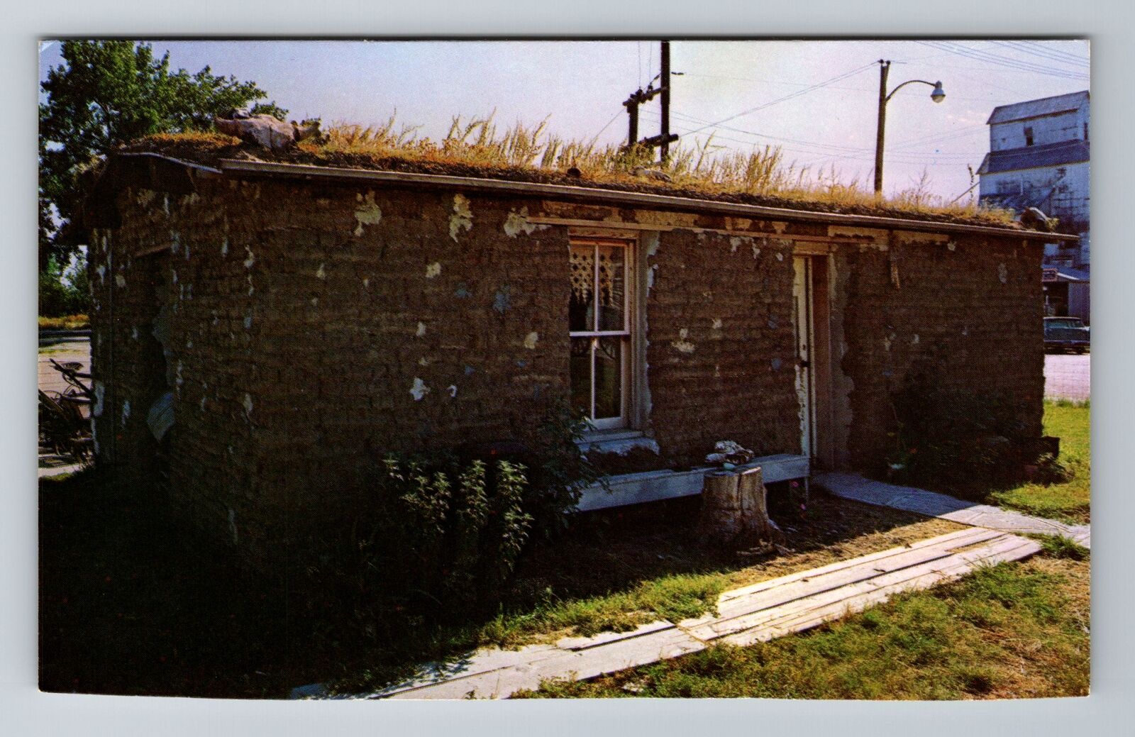 Oberlin KS-Kansas, Pioneer Sod House, Antique Vintage c1973 Souvenir Postcard