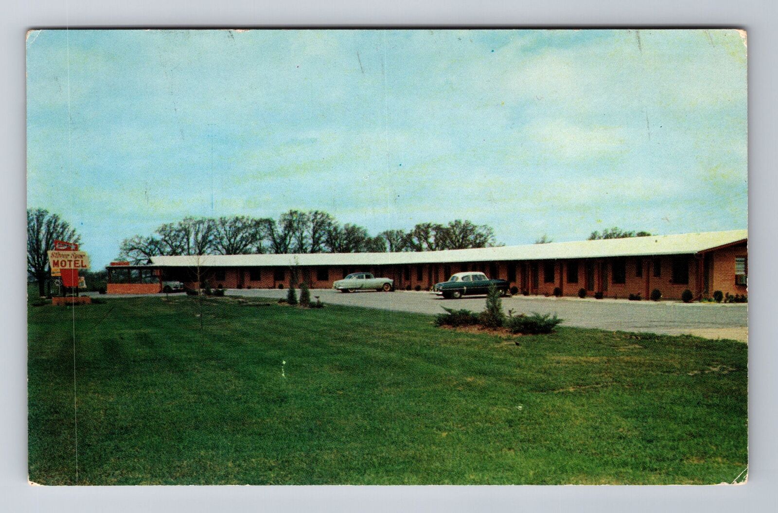 Greenville TX-Texas, Silver Spur Motel, Advertising, Vintage Souvenir Postcard