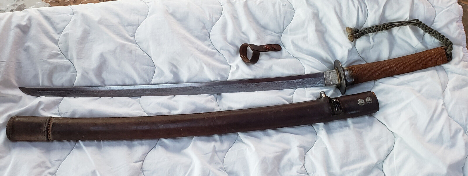 Japanese Samurai Sword NIHONTO Shin Gunto with scabbard