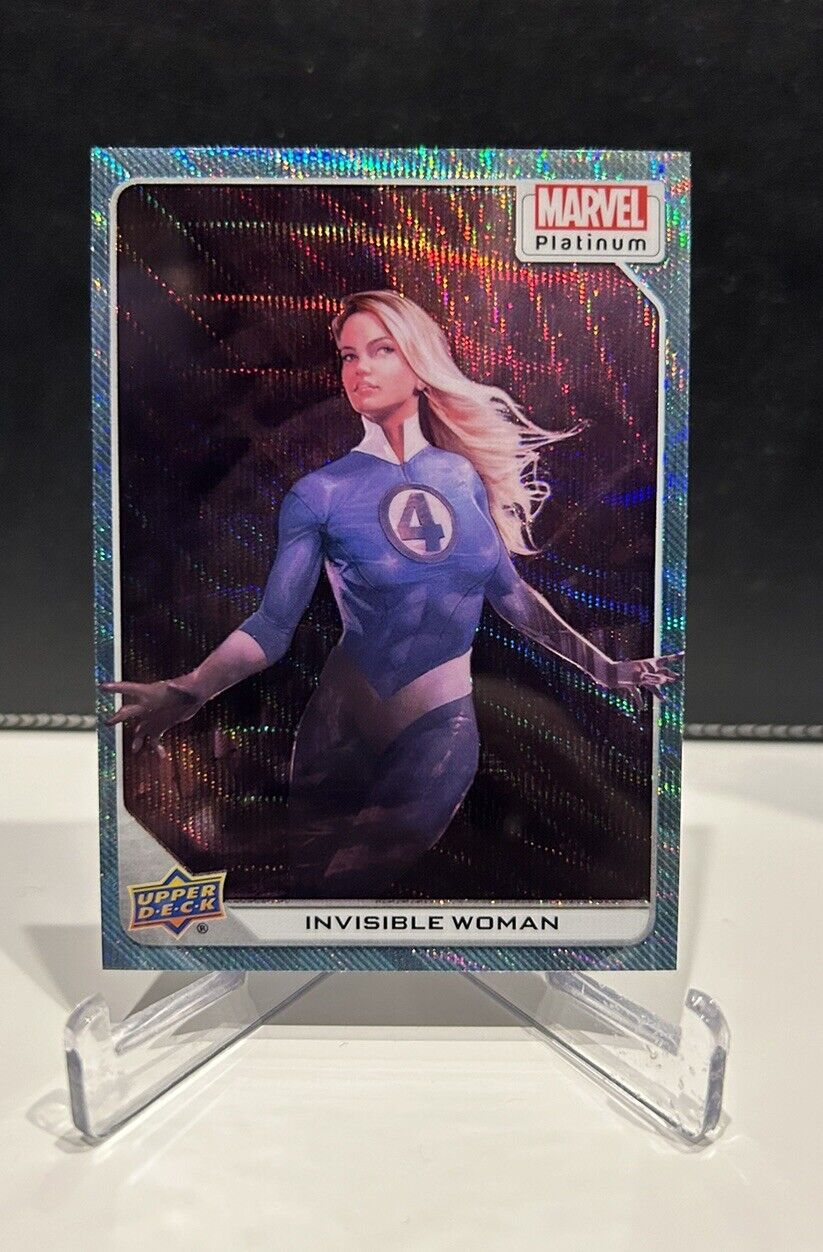 Invisible Woman - Blue Surge Parallel - 2023 Upper Deck Marvel Platinum