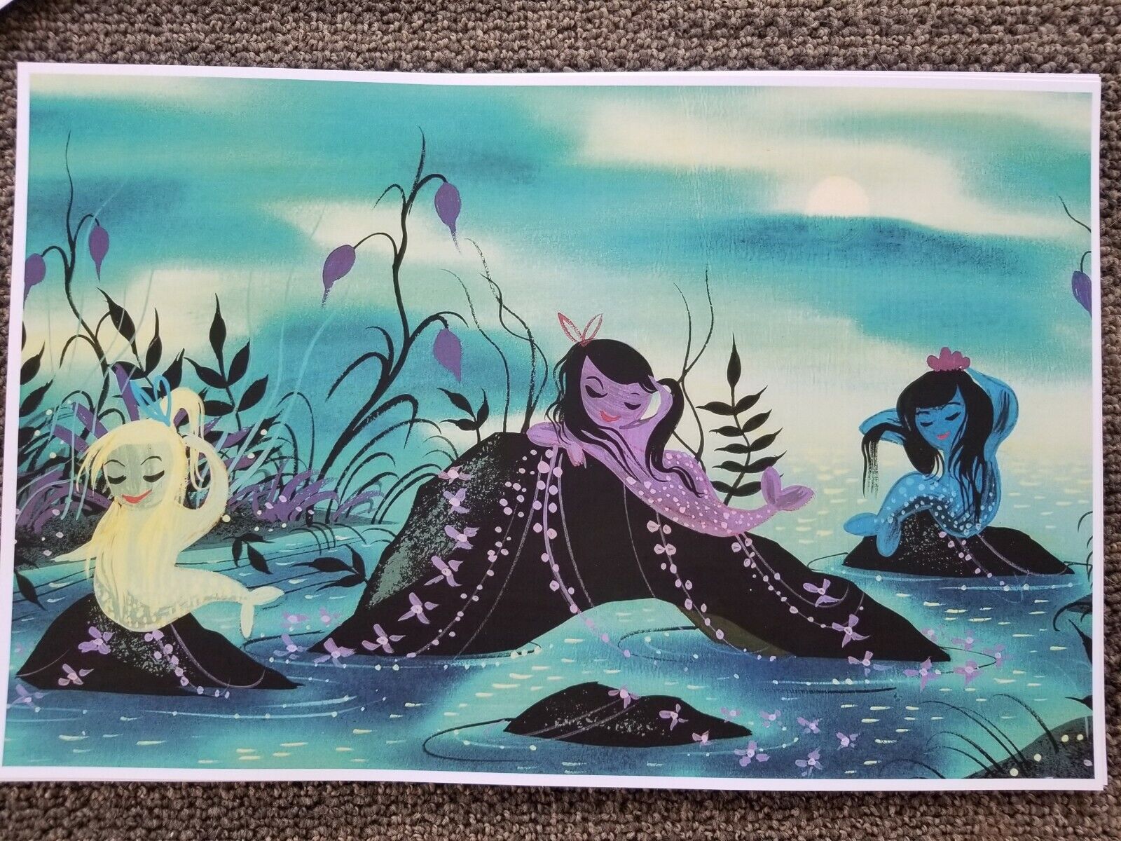 Mary Blair Peter Pan Mermaid Lagoon Poster Print 11x17 