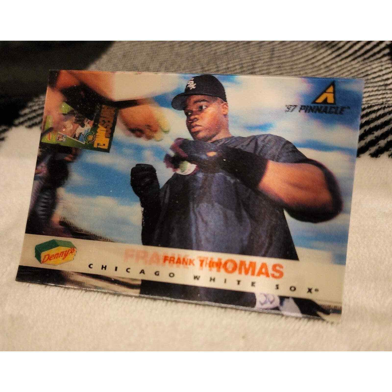 Frank Thomas, White Sox, 1997 Pinnacle, Denny\'s Baseball Card
