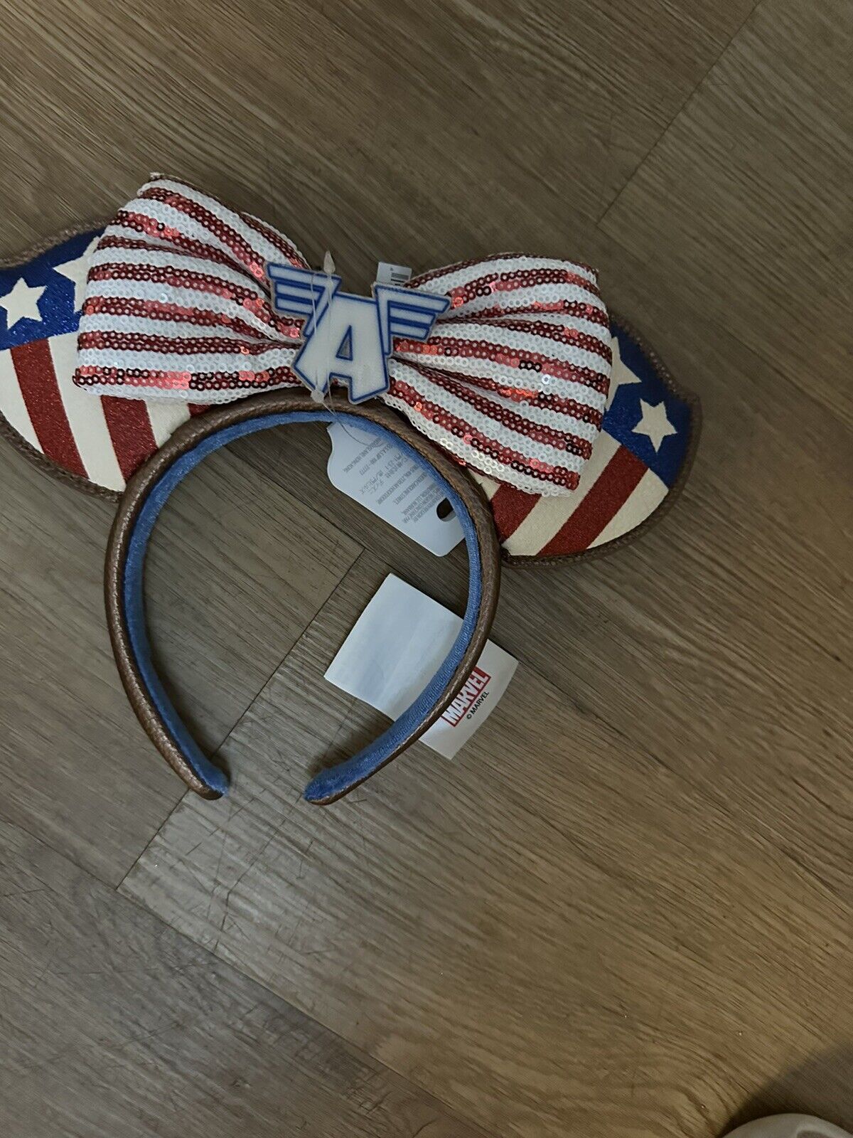 2024 Disney Parks Captain America Super Soldier Marvel Ears Headband NWT