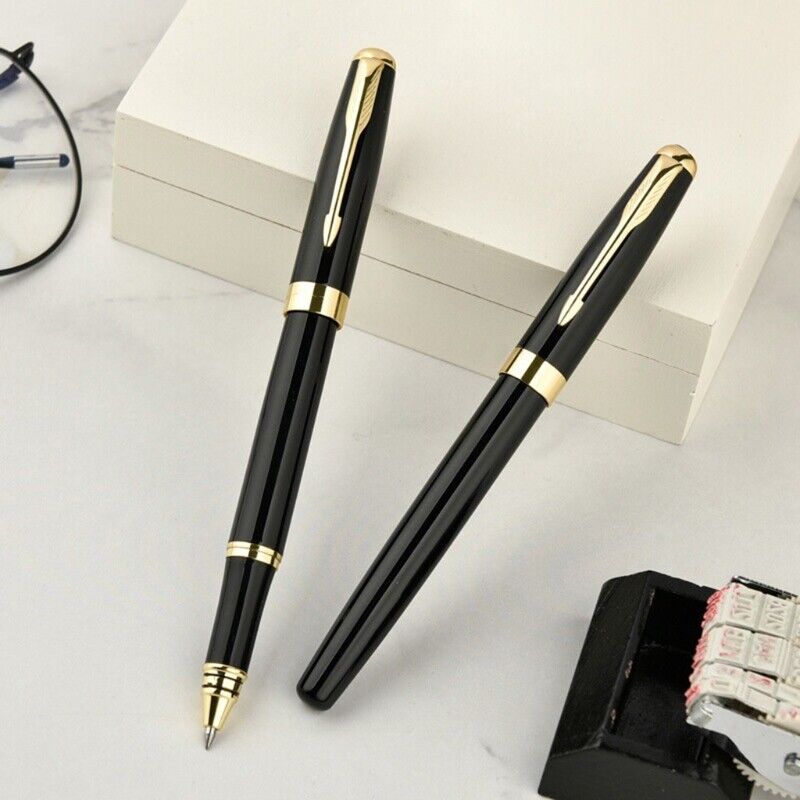Luxury Metal Ballpoint Pen Black Business Writing Office Supplies