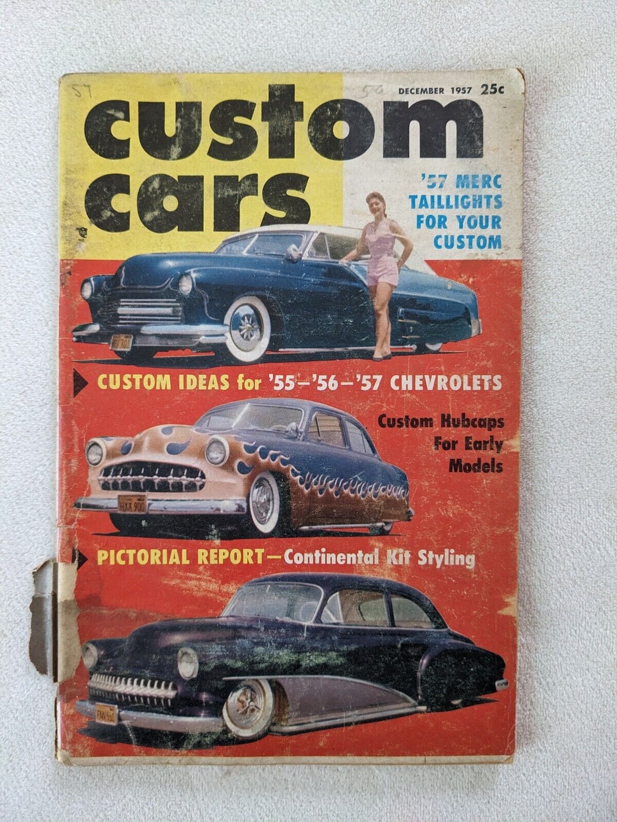 Custom Cars Magazine - December 1957 - Vintage Item