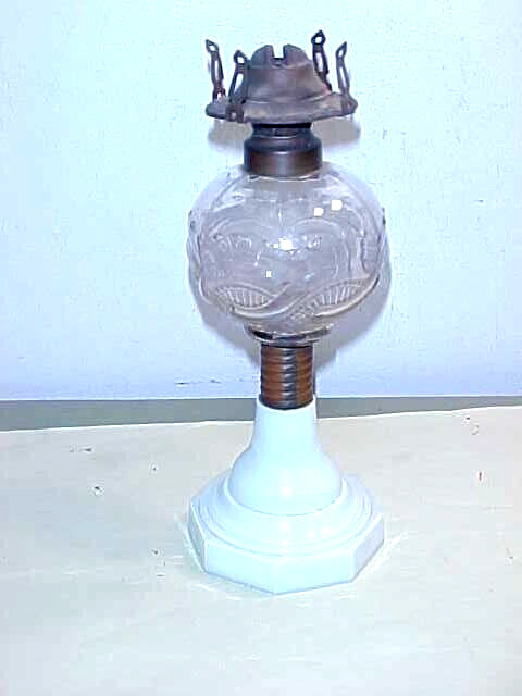 Antique Possible Small Atterbury Patent Oil Lamp