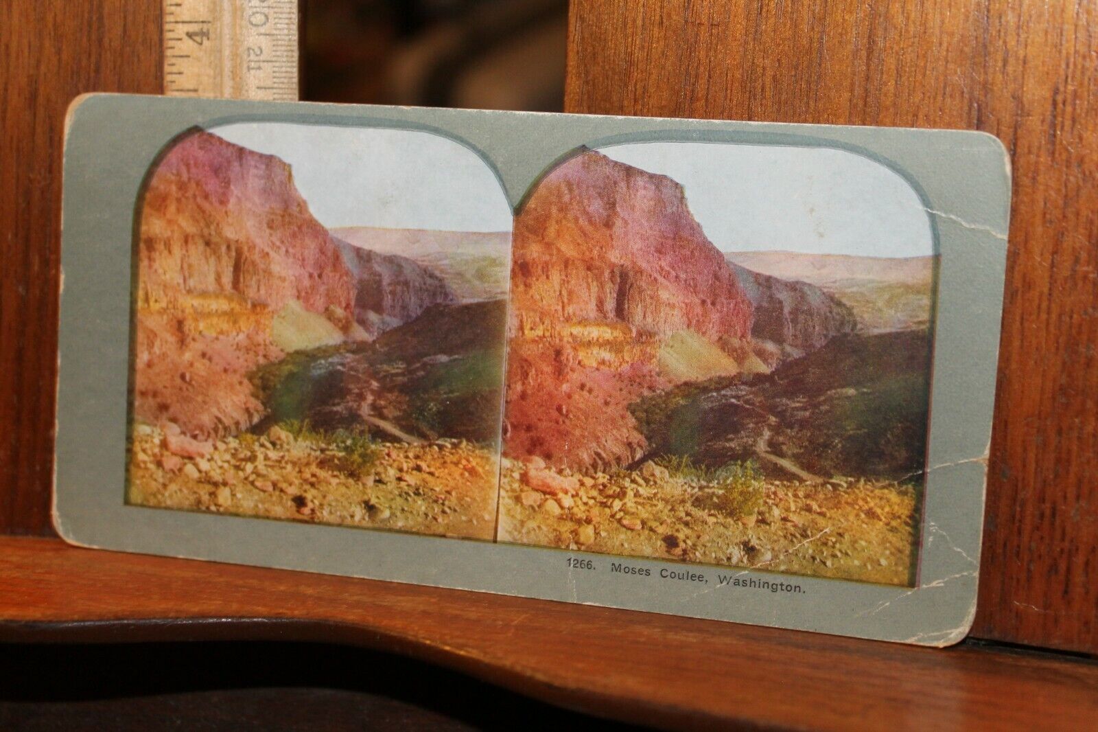 Antique Stereoview  Moses Coulee Washington