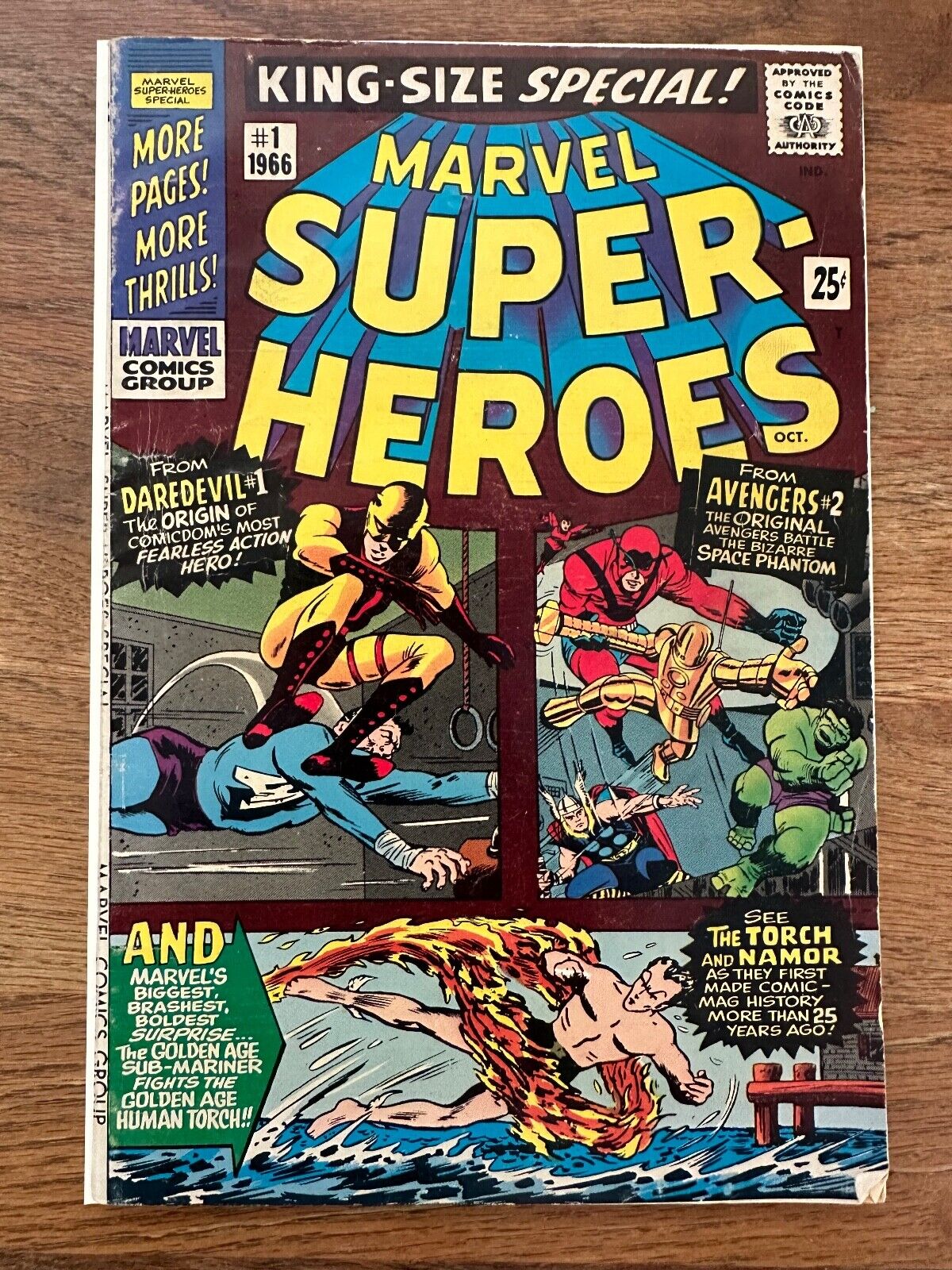 Marvel Super-Heroes King-Size Special #1 Marvel Silver Age Daredevil Avengers