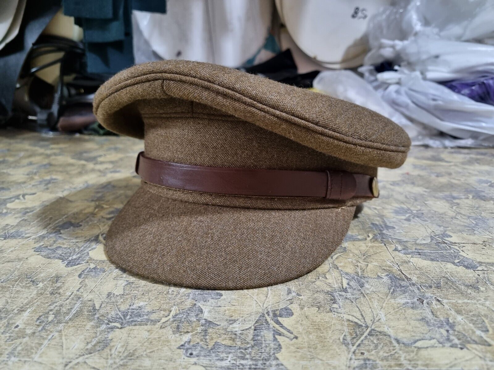 British WWII Officer Peaked Visor Cap- available all sizes 