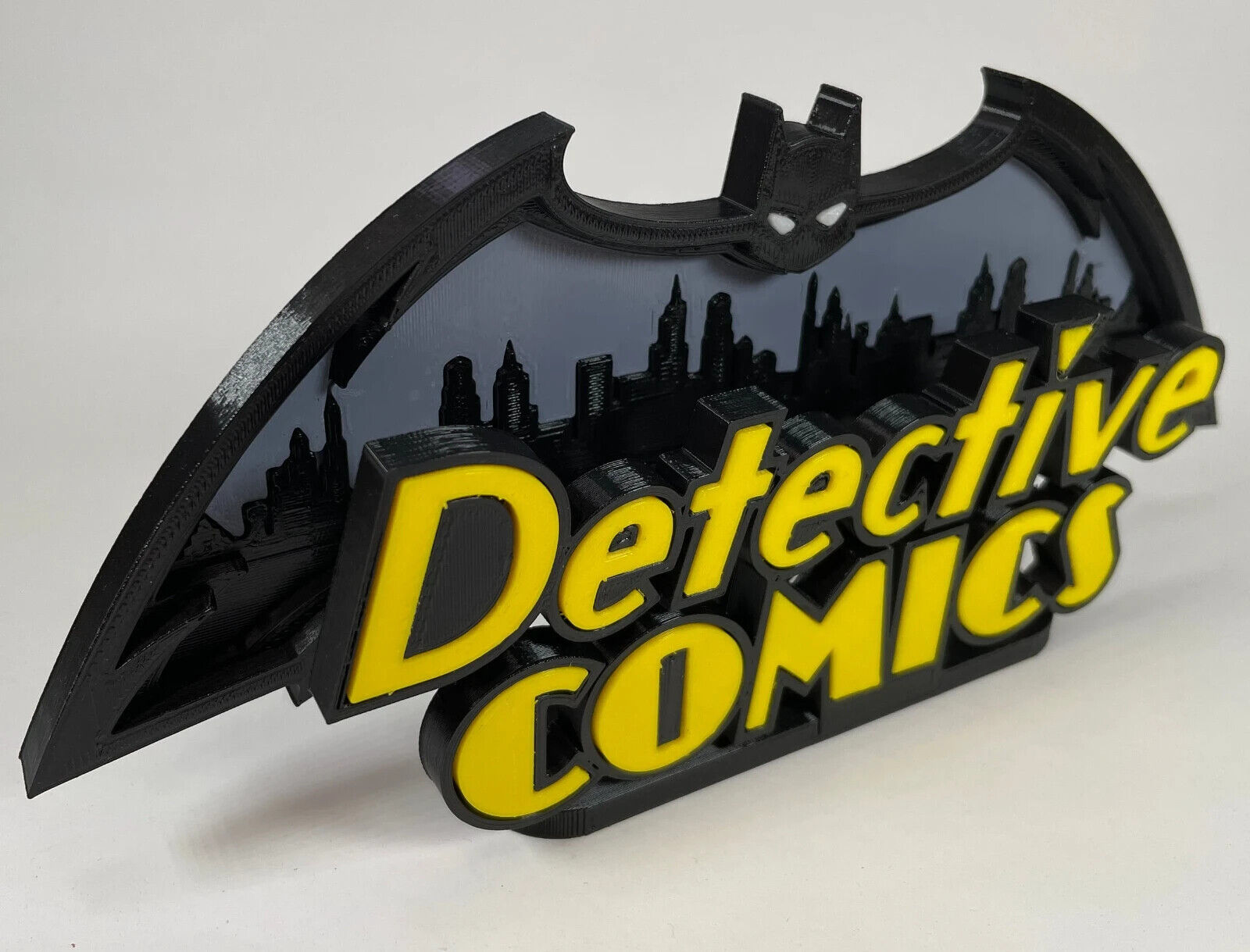 Detective Comics 3D Printed Freestanding Logos