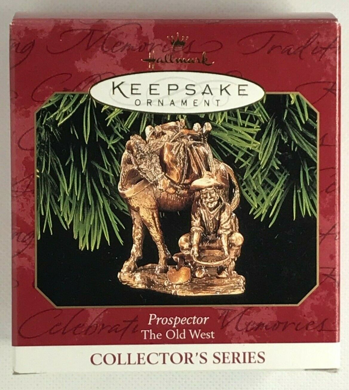 1999 Hallmark Keepsake Ornament Prospector The Old West Collector\'s Series #2