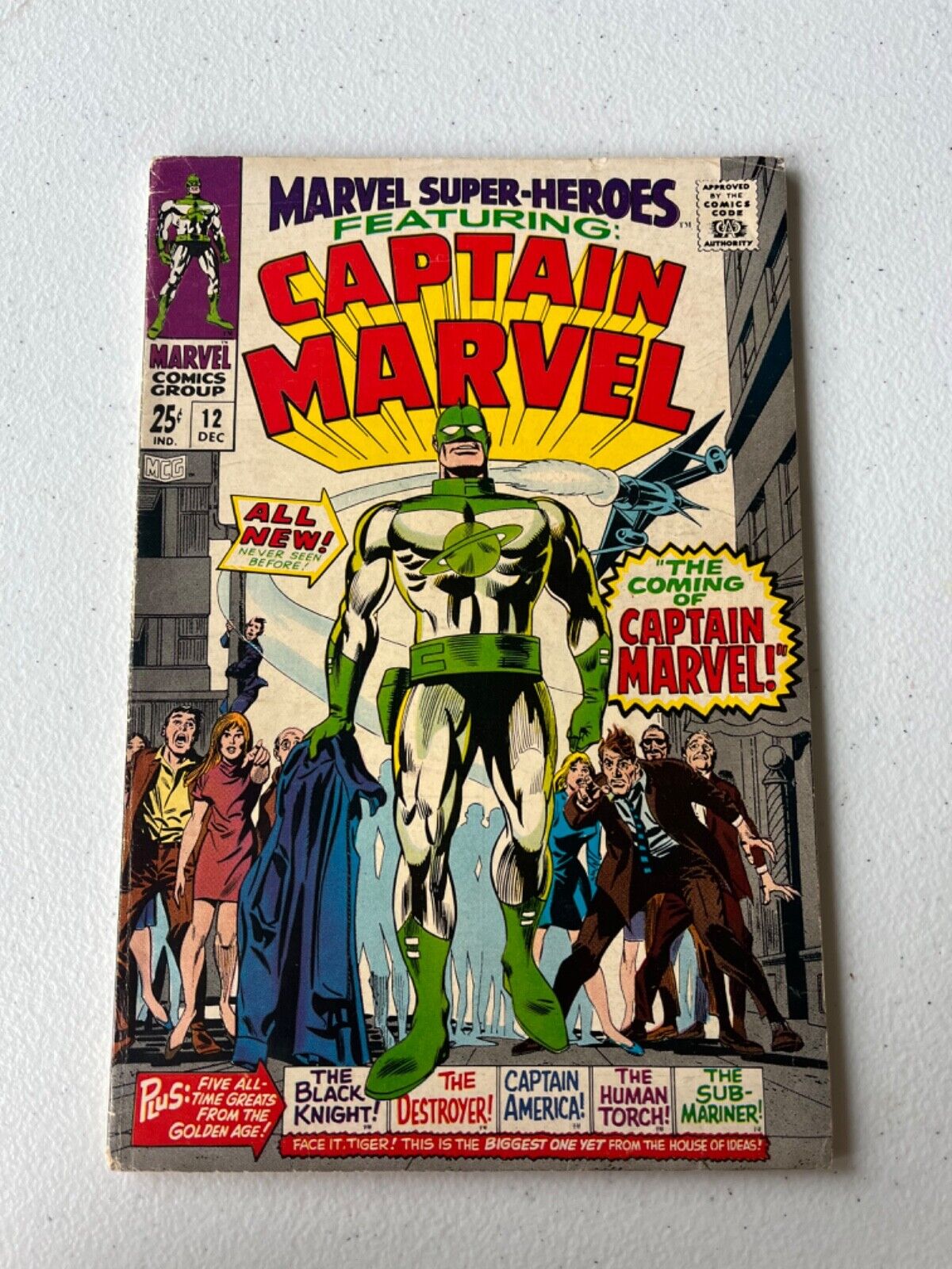 Marvel Super Heroes #12 VG 4.5 glue spine Marvel Comics 1967