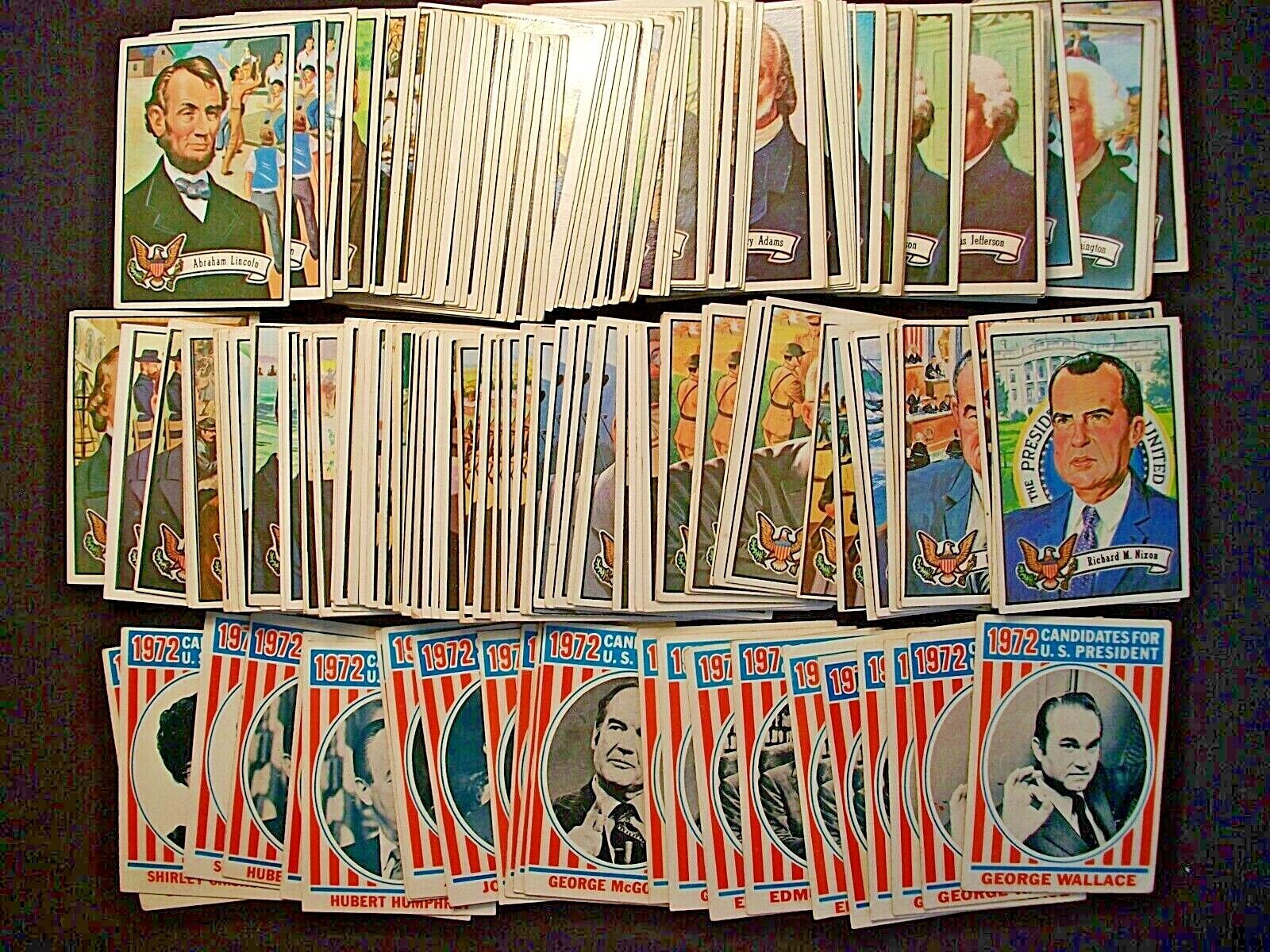 1972 Topps US PRESIDENTS cards QUANTITY U PICK READ DESCRIPTION BEFORE BUYING
