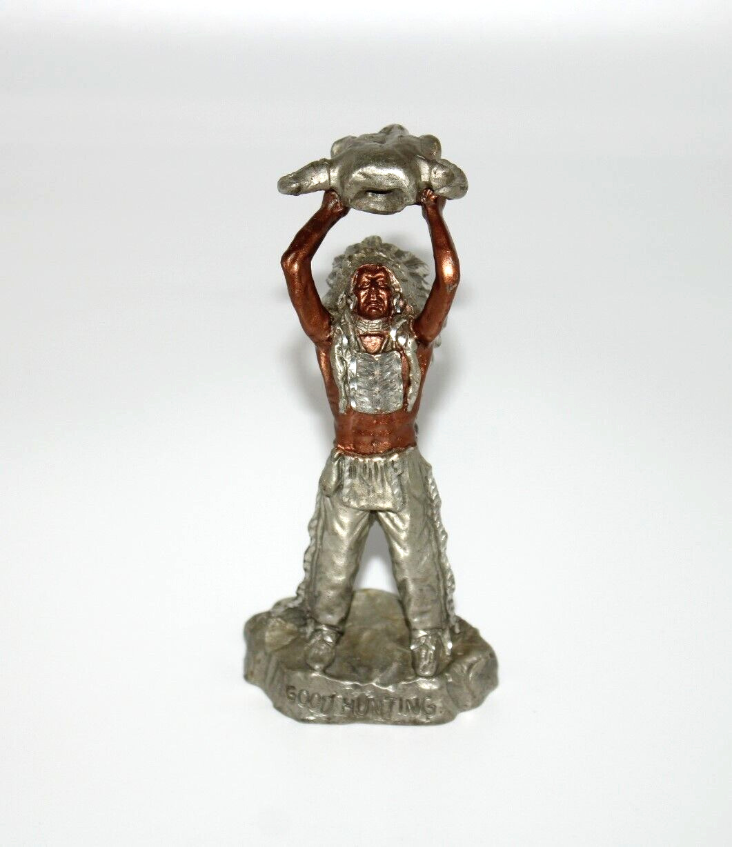 Peter Sedlow Native American Indian Chief Pewter Figurine GOOD HUNTING