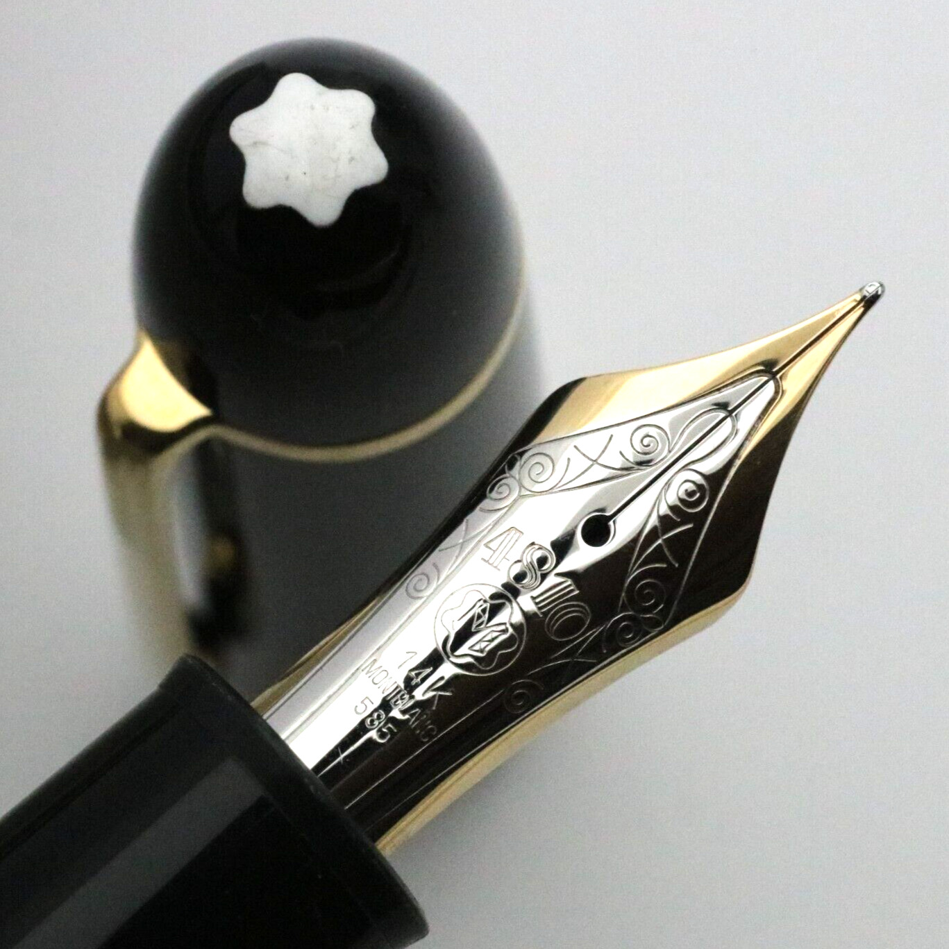 Montblanc No.149 1990's Vintage 14K 585 F Nib Fountain Pen Used in Japan [014]