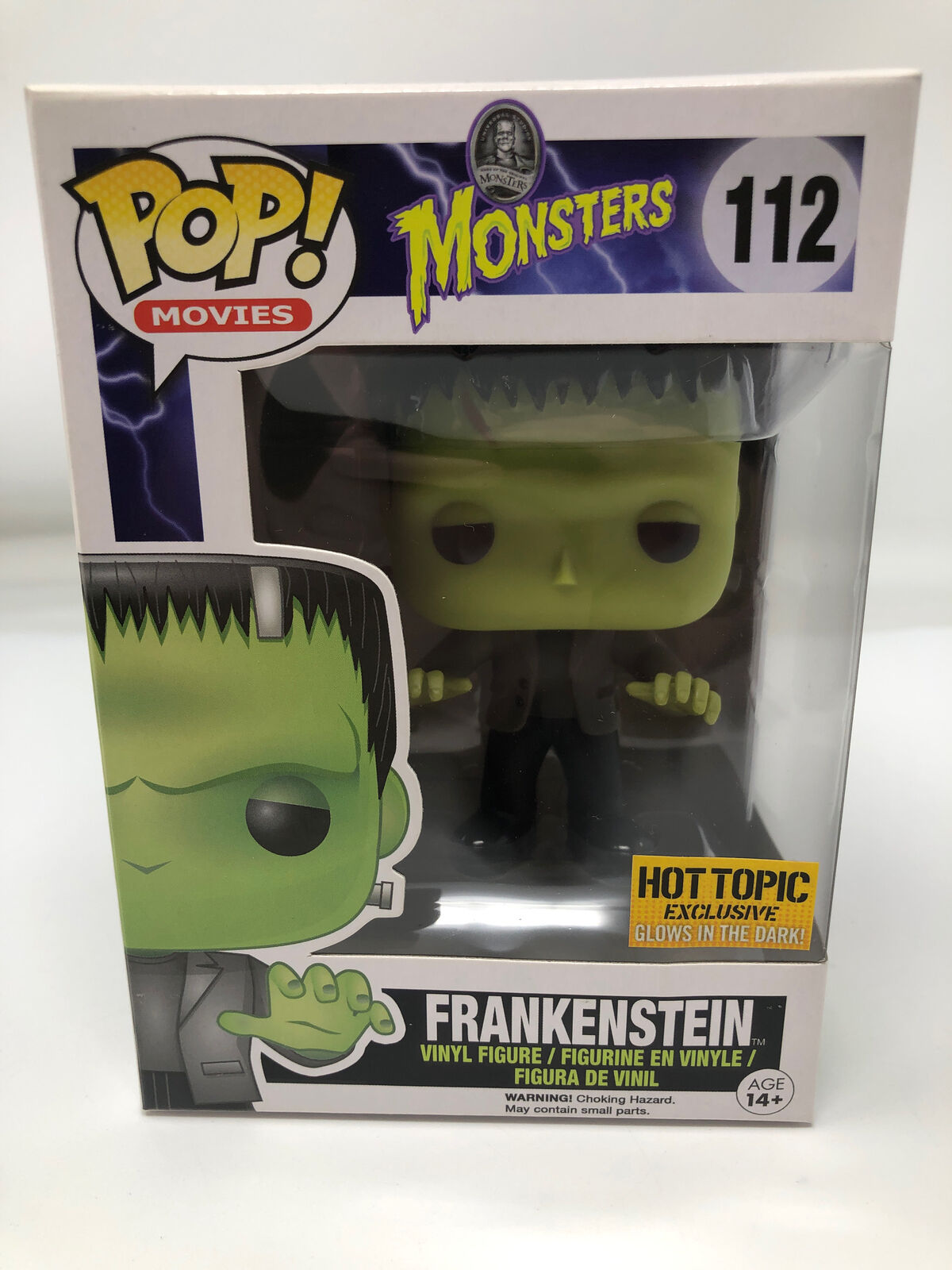 Funko POP Movies Universal Monsters Frankenstein #112 Vinyl Figure DAMAGED