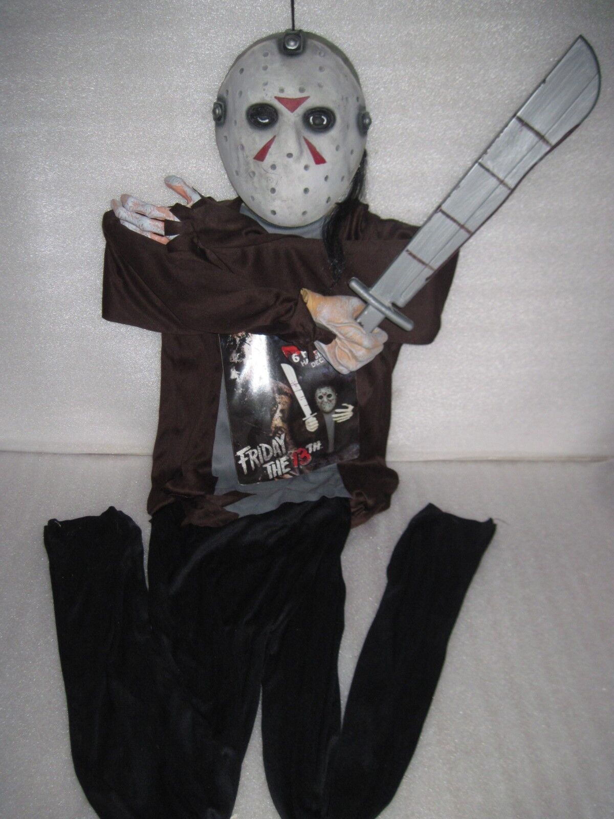 HTF New Halloween Friday The 13th Jason Voorhees 6\' Hanging Prop Decor
