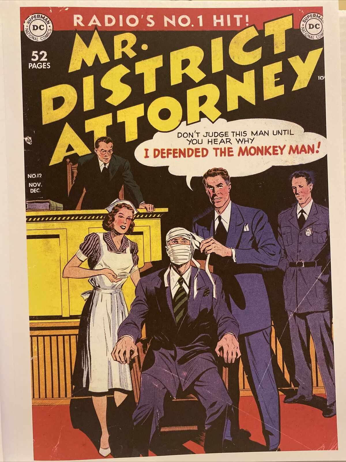Mr District Attorney # 12 Comics Cover