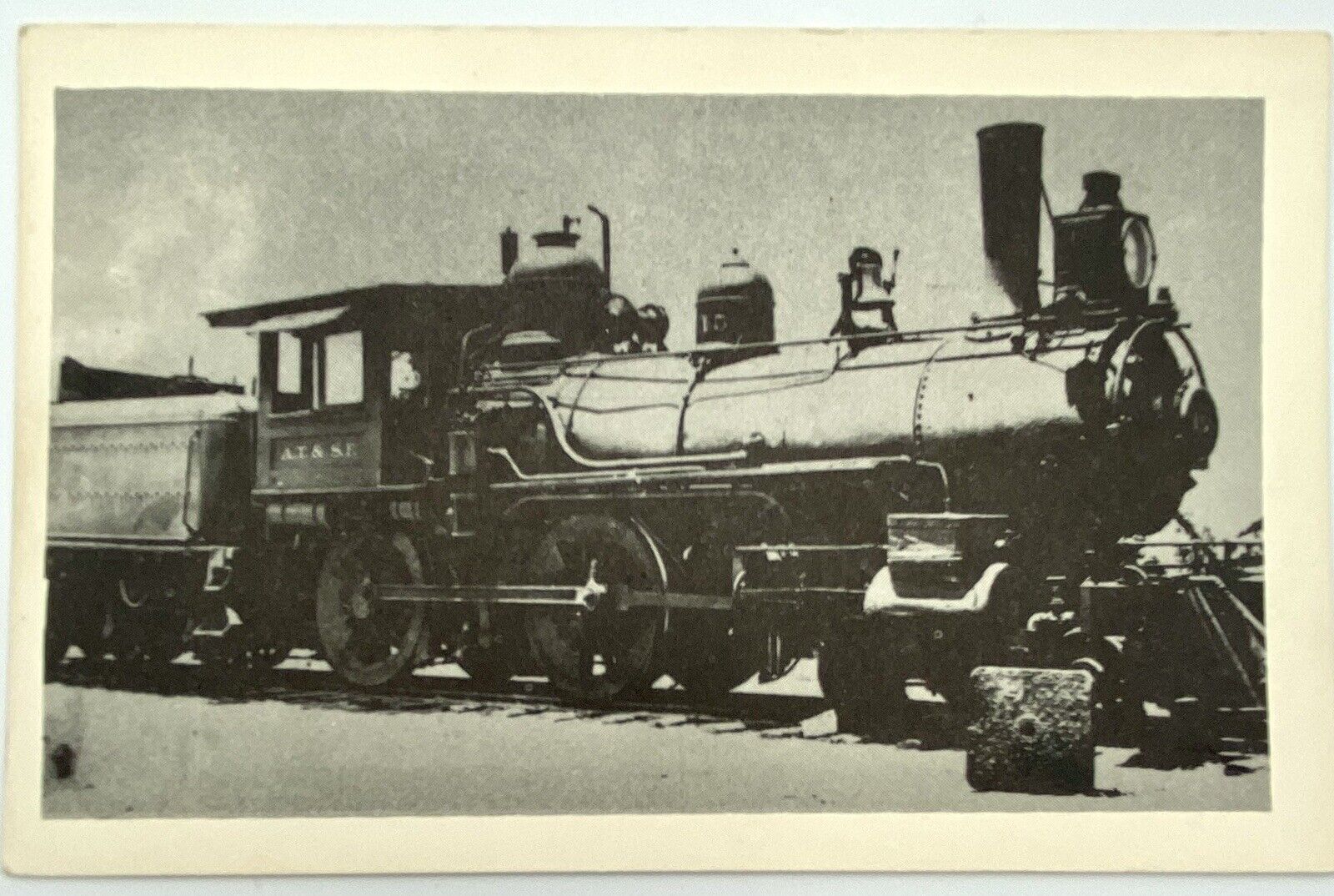 Vintage Postcard c. 1910 Train Locomotive Photo Print Divided back Unused