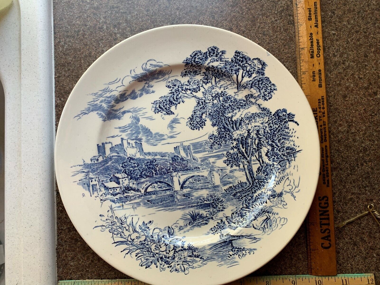 WEDGWOOD COUNTRYSIDE DINNER PLATE MADE IN ENGLAND 6/62 547269 VINTAGE
