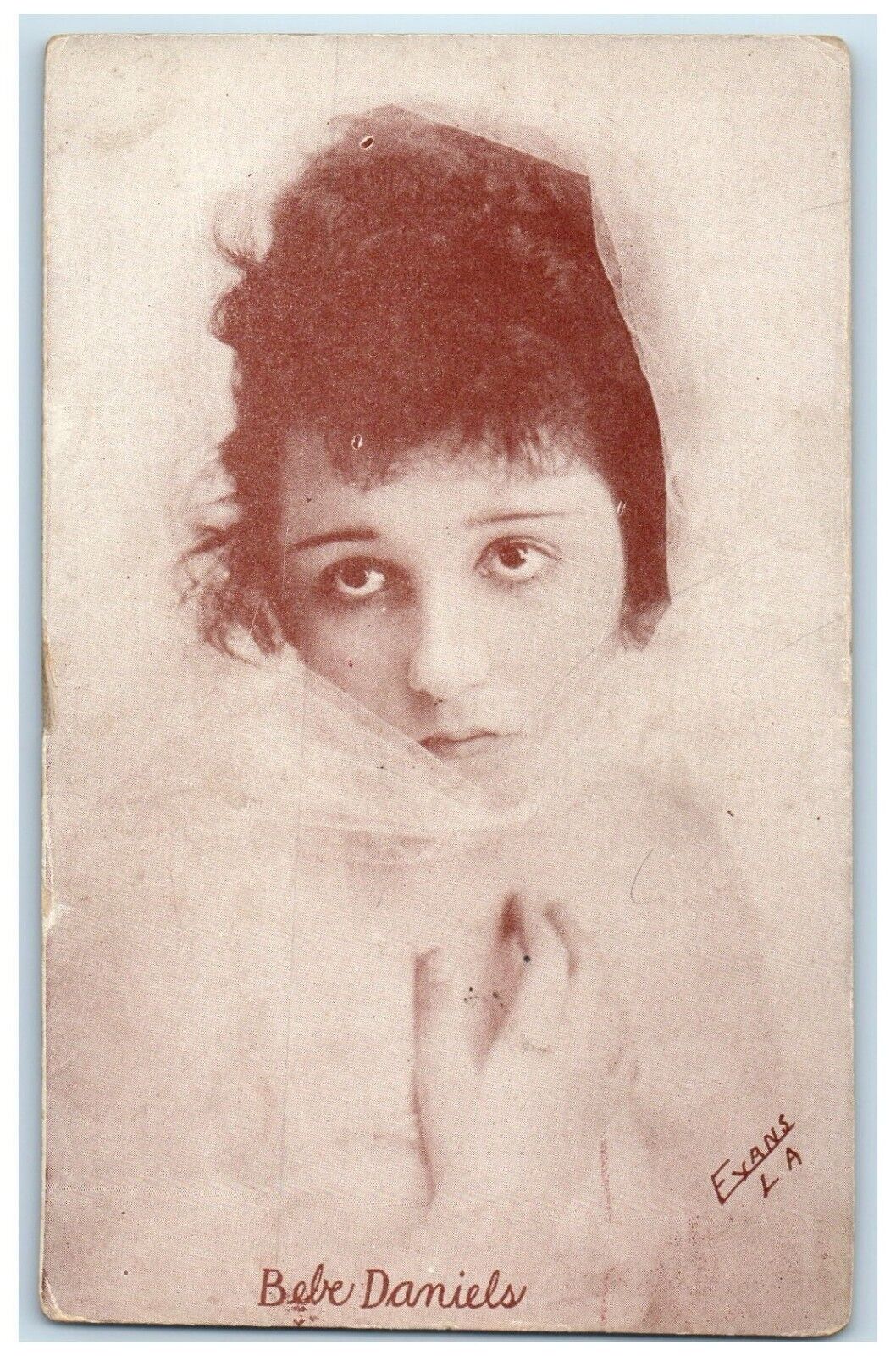 c1910's Pretty Woman Bebe Daniels Actress Evans LA Unposted Antique Postcard