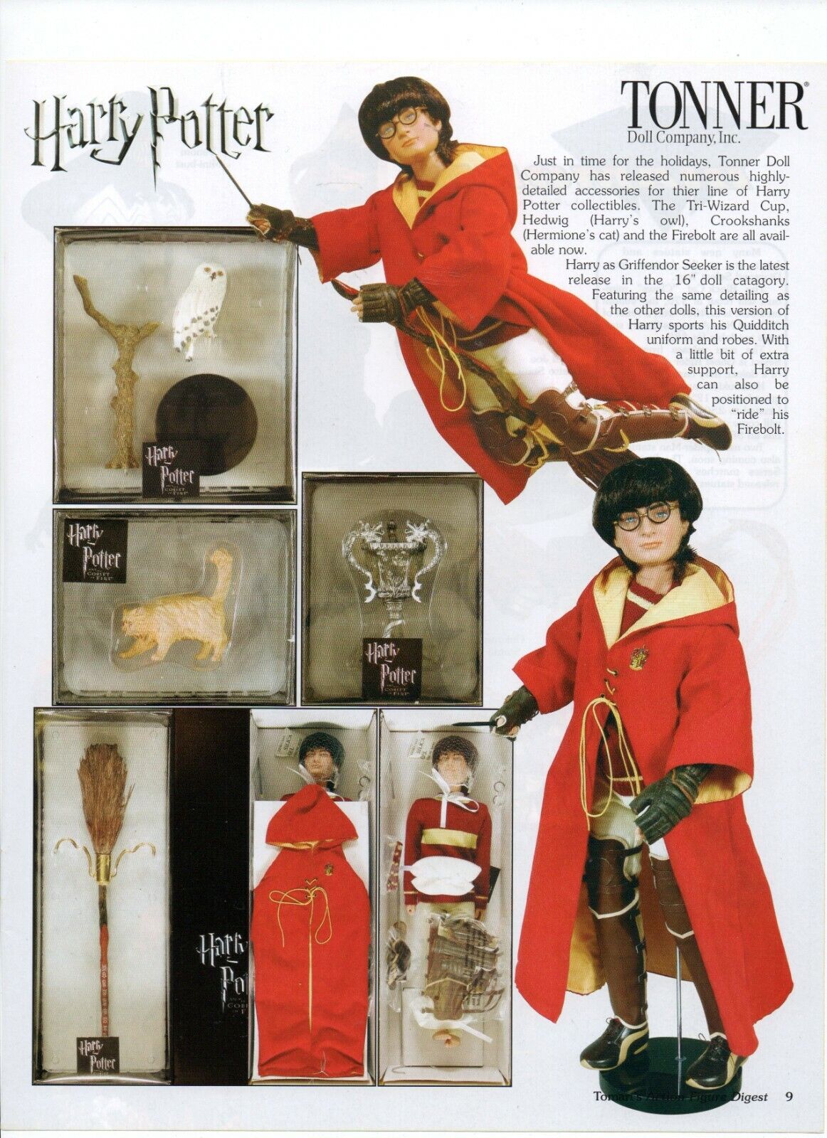 Harry Potter Tonner Doll Company Action Figures - Vintage 2006 Toys Print Ad