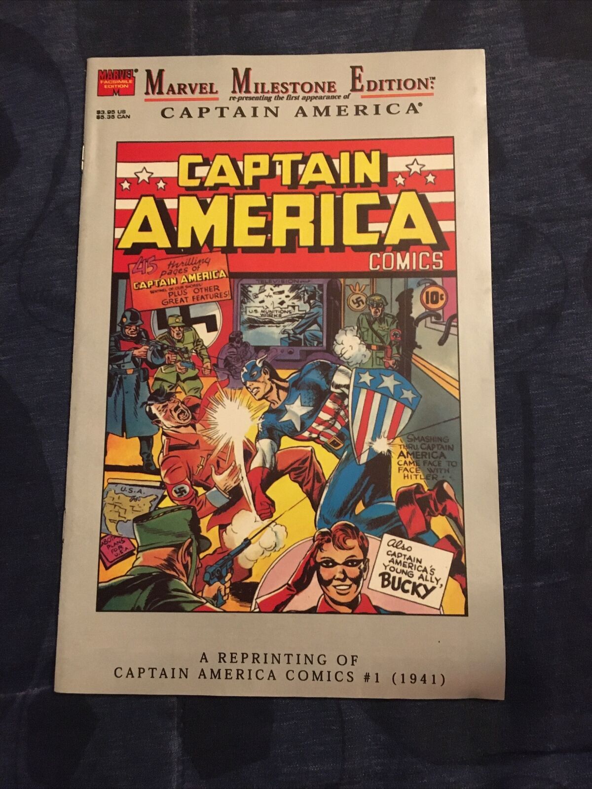 Marvel Milestone Captain America #1 Reprints 1st app of Captain America HTF 1995