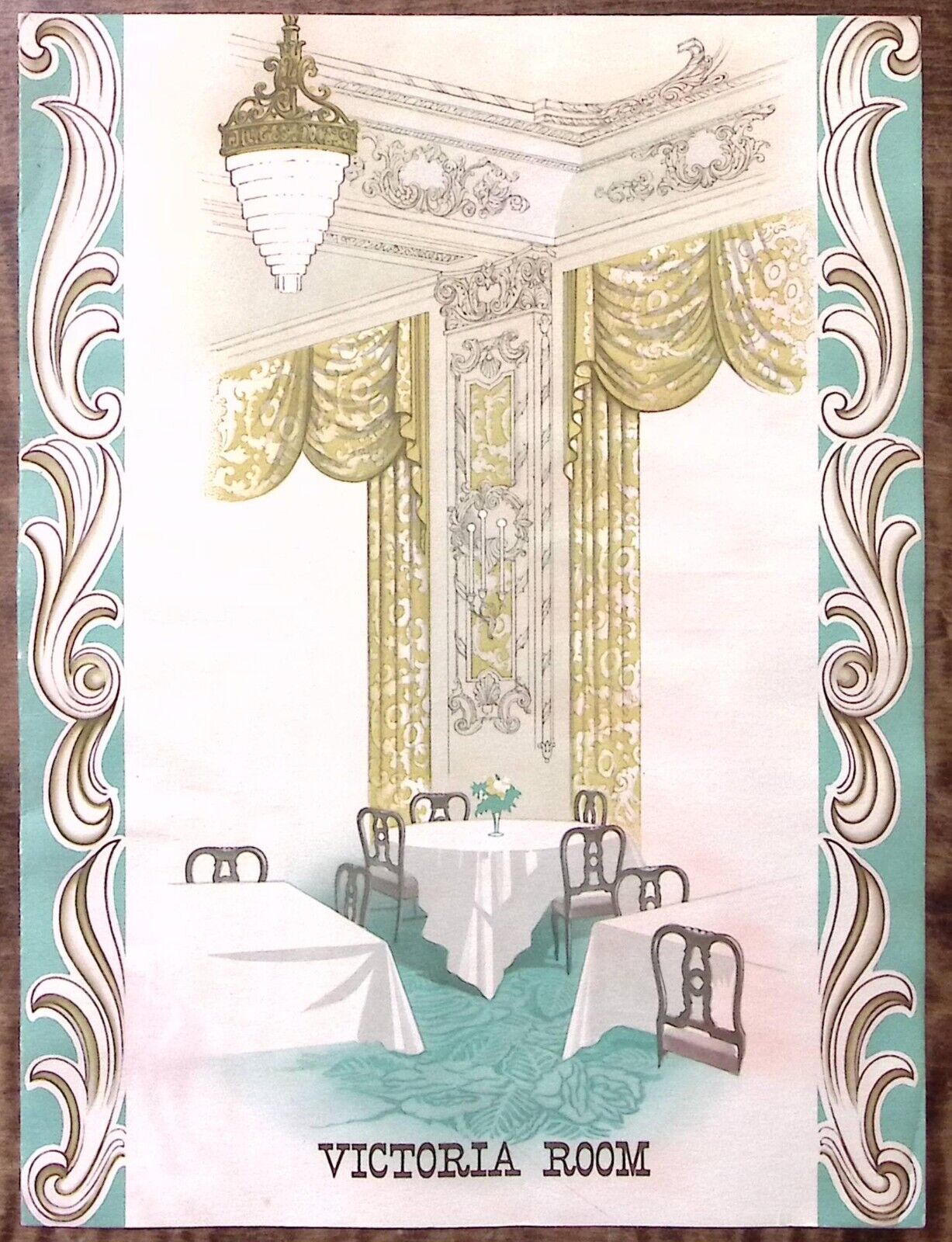 1954 KING EDWARD HOTEL VICTORIA ROOM TORONTO CANADA DINNER MENU Z5575