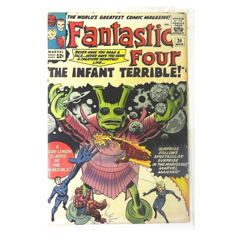 Fantastic Four (1961 series) #24 in Very Fine minus condition. Marvel comics [t^