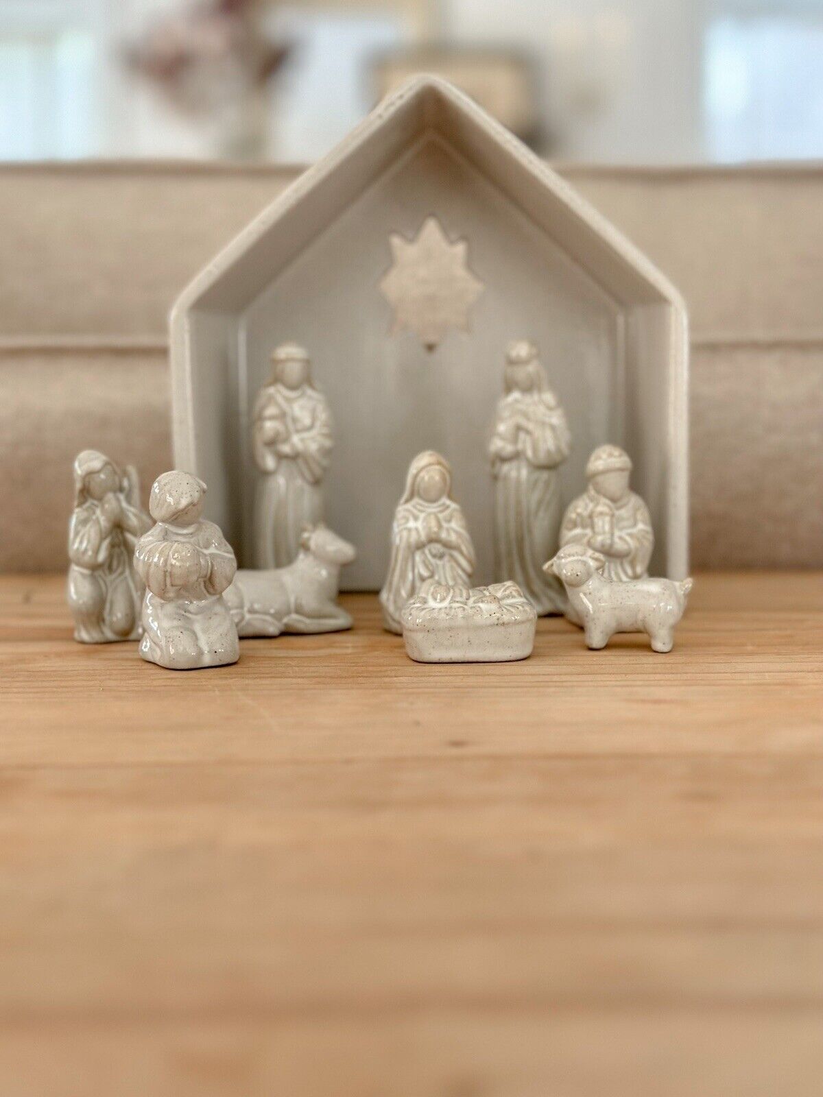 Threshold Stoneware Nativity Set