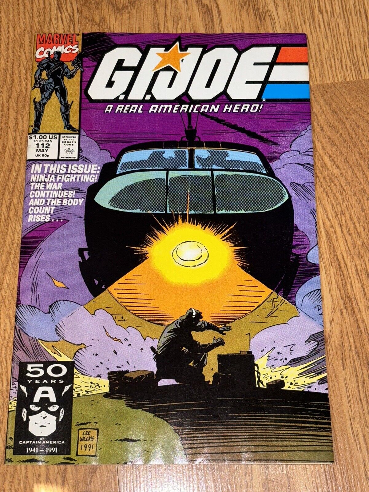 GI JOE: A REAL AMERICAN HERO #112 (1991) Low Print Run DIRECT  VF+