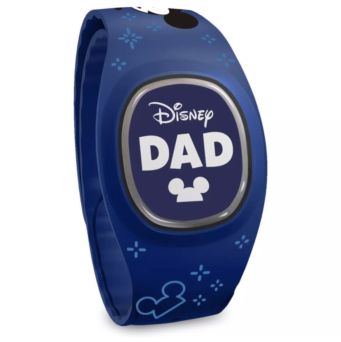 Disney Parks Disney Dad Classic Mickey Ear Hat Blue Magicband Plus Unlinked NEW