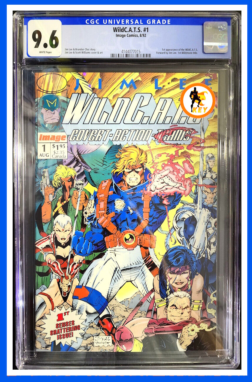 WildC.A.T.S: Covert Action Teams #1 🔑 🔑  Jim Lee CGC 9.6 White Pages