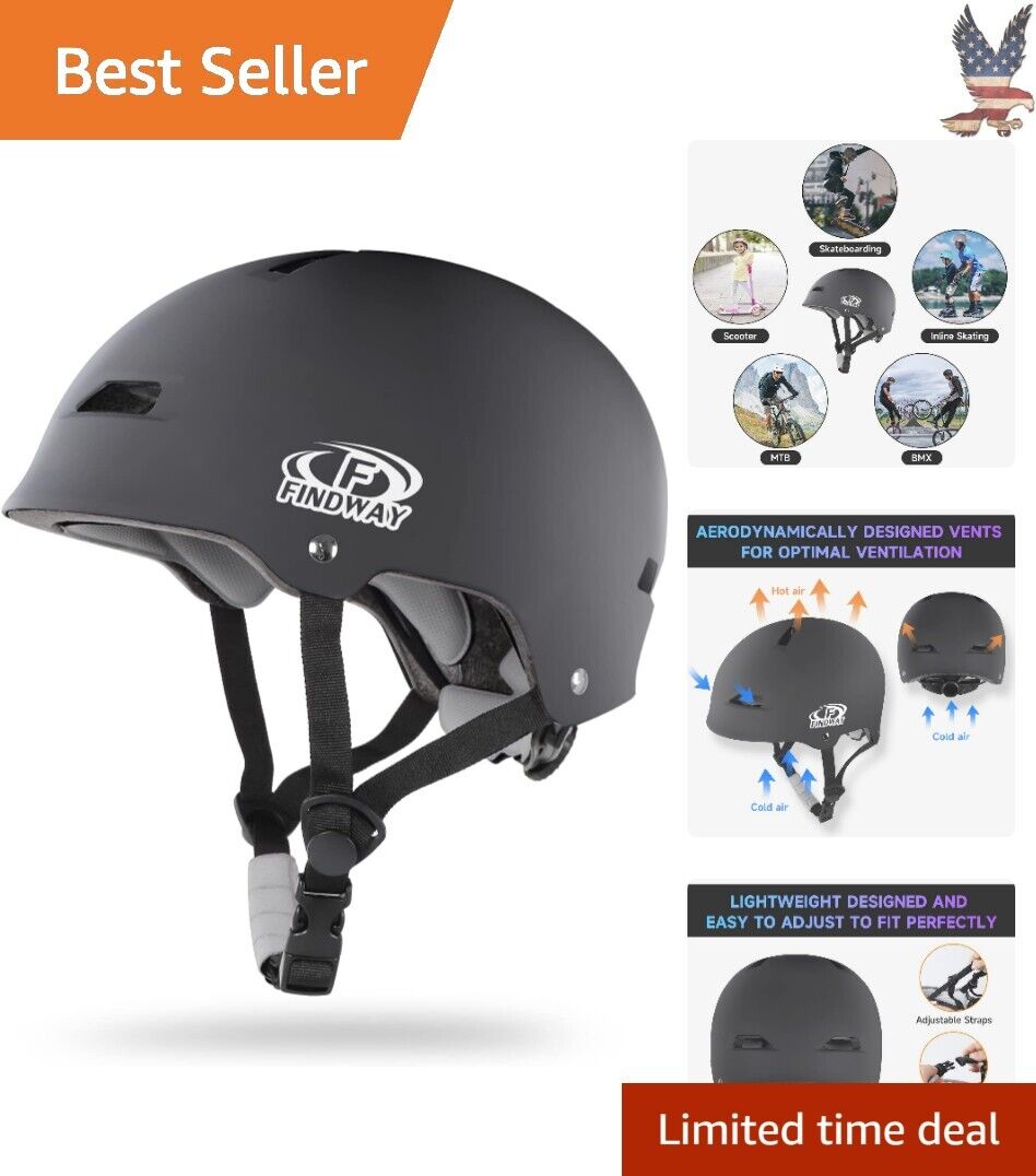 Premium High-Performance Multi-Sport Skateboard Helmet - Large 22.8\