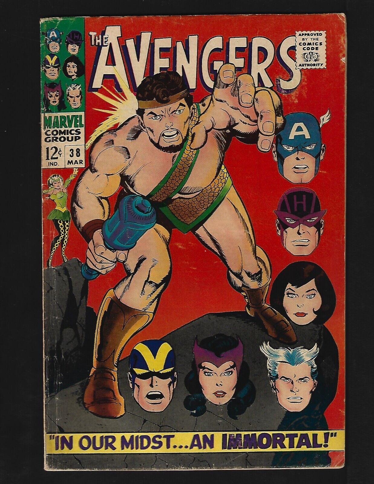 Avengers #38 VG+ Kane Heck Hercules Black Widow Wasp Nick Fury Enchantress Ares