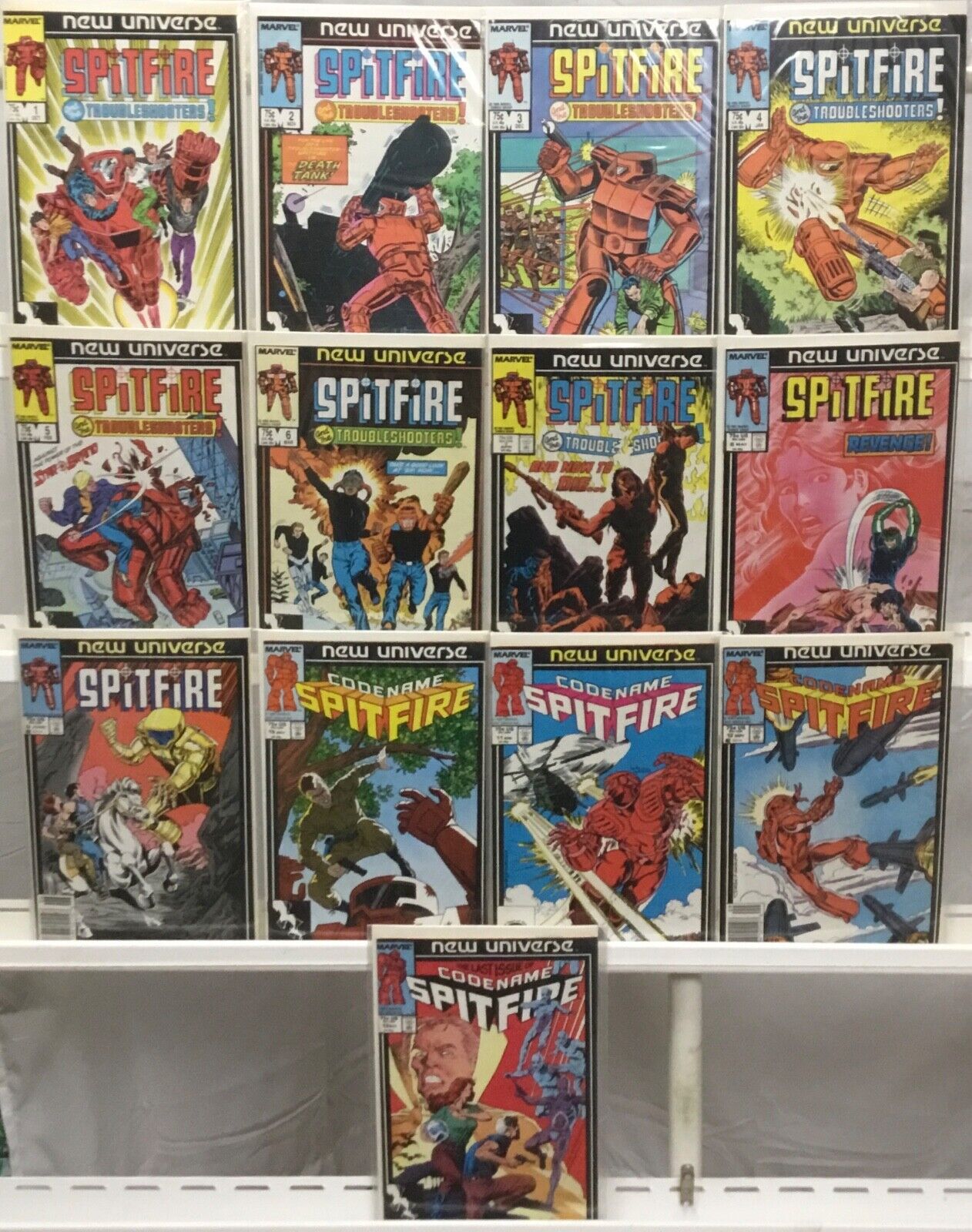 Marvel Comics Spitfire and the Troubleshooters #1-13 Complete Set VF/NM 1986