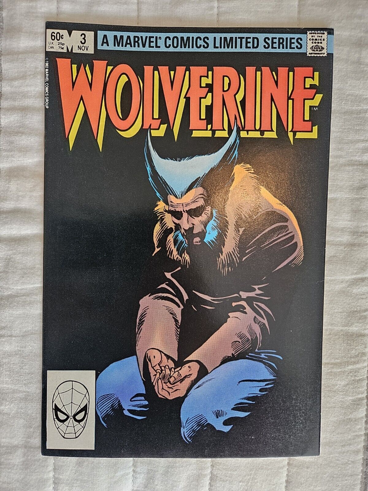 Wolverine 3, 1982- BEAUTIFUL COPY NM, Frank Miller Limited Series