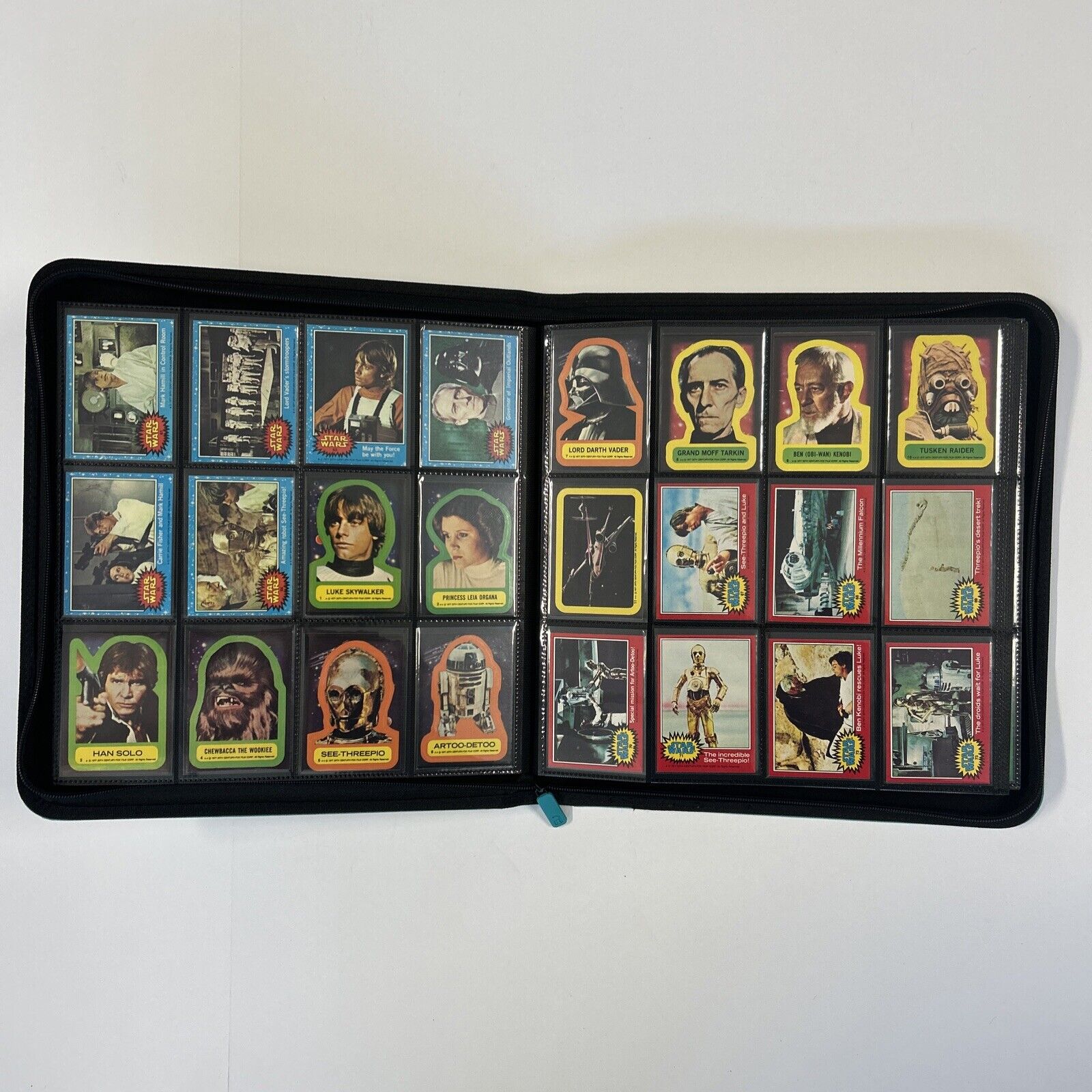 1977 Topps Star Wars Cards All Series 1-5 Complete Set cards w/ all Stickers VG