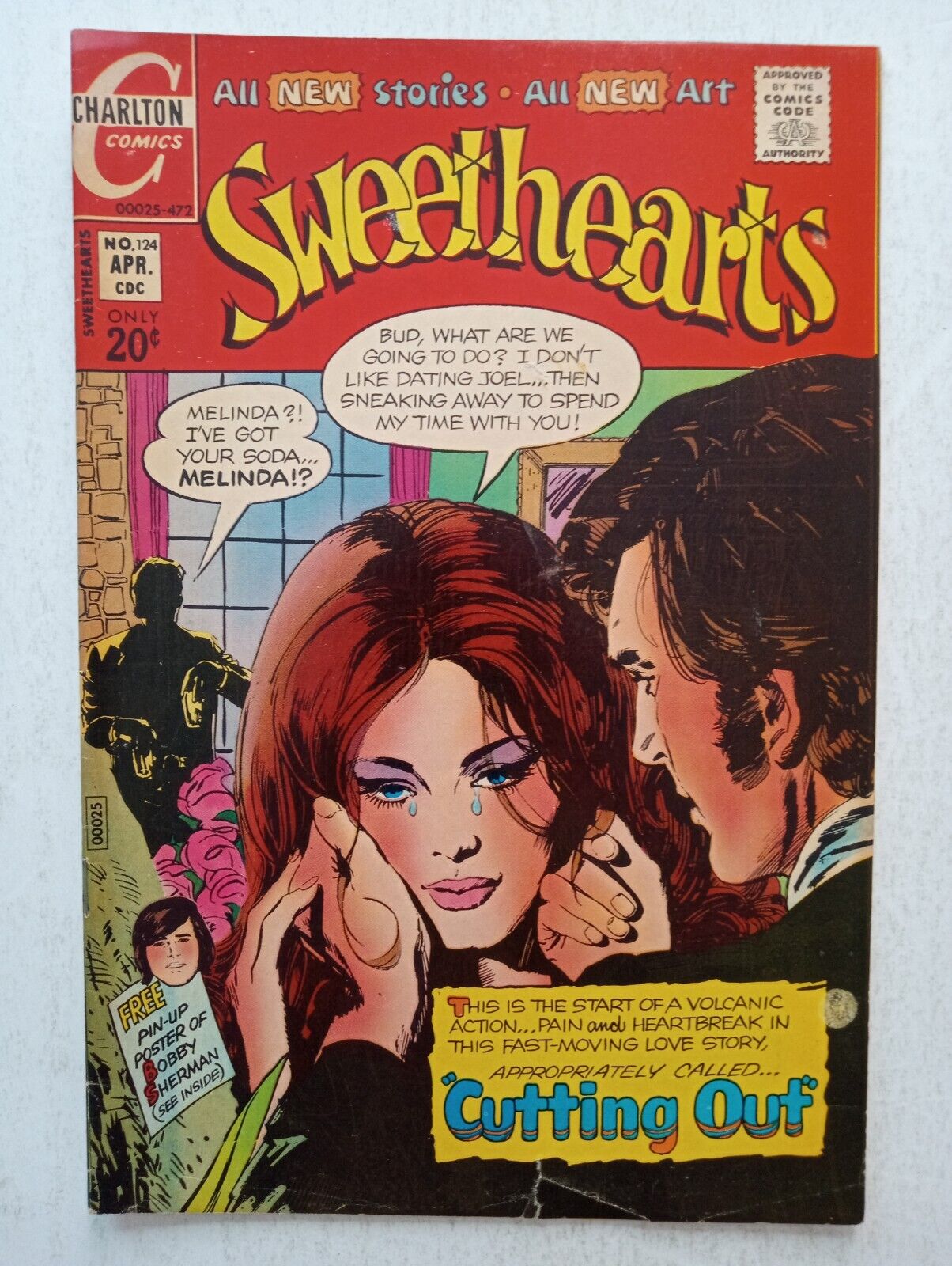 Charlton Sweethearts #124 Bronze Age 1972 Love Romance Comic Book