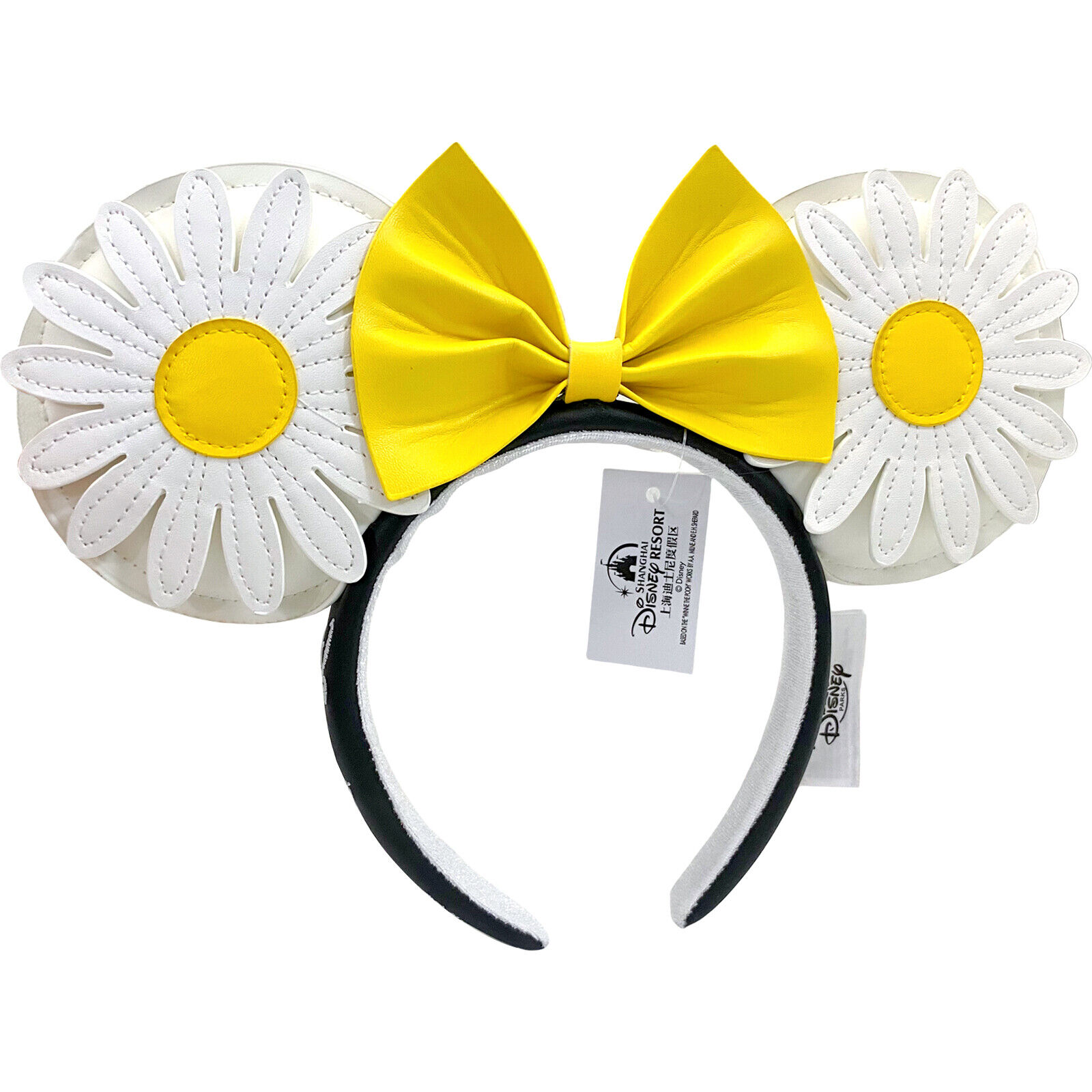US DisneyPark Loungefly Yellow Daisy White Chrysanthemum Headband Minnie Ears