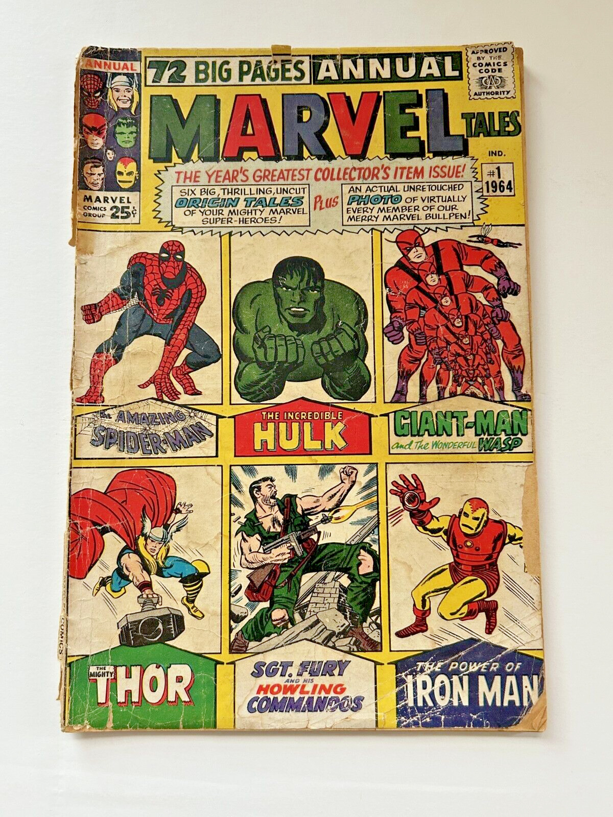 Marvel Tales 1 Annual 1 1964 Amazing Spider-Man Incredible Hulk Thor Fair