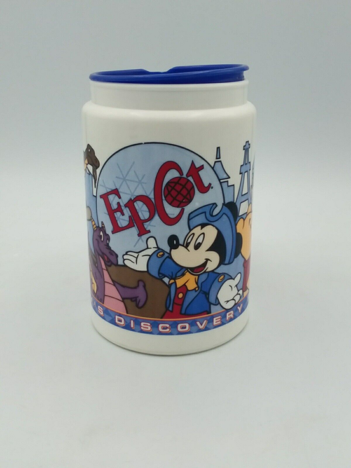 Vintage Disney Epcot Disney\'s Discovery Park Insulated Mug Whirley