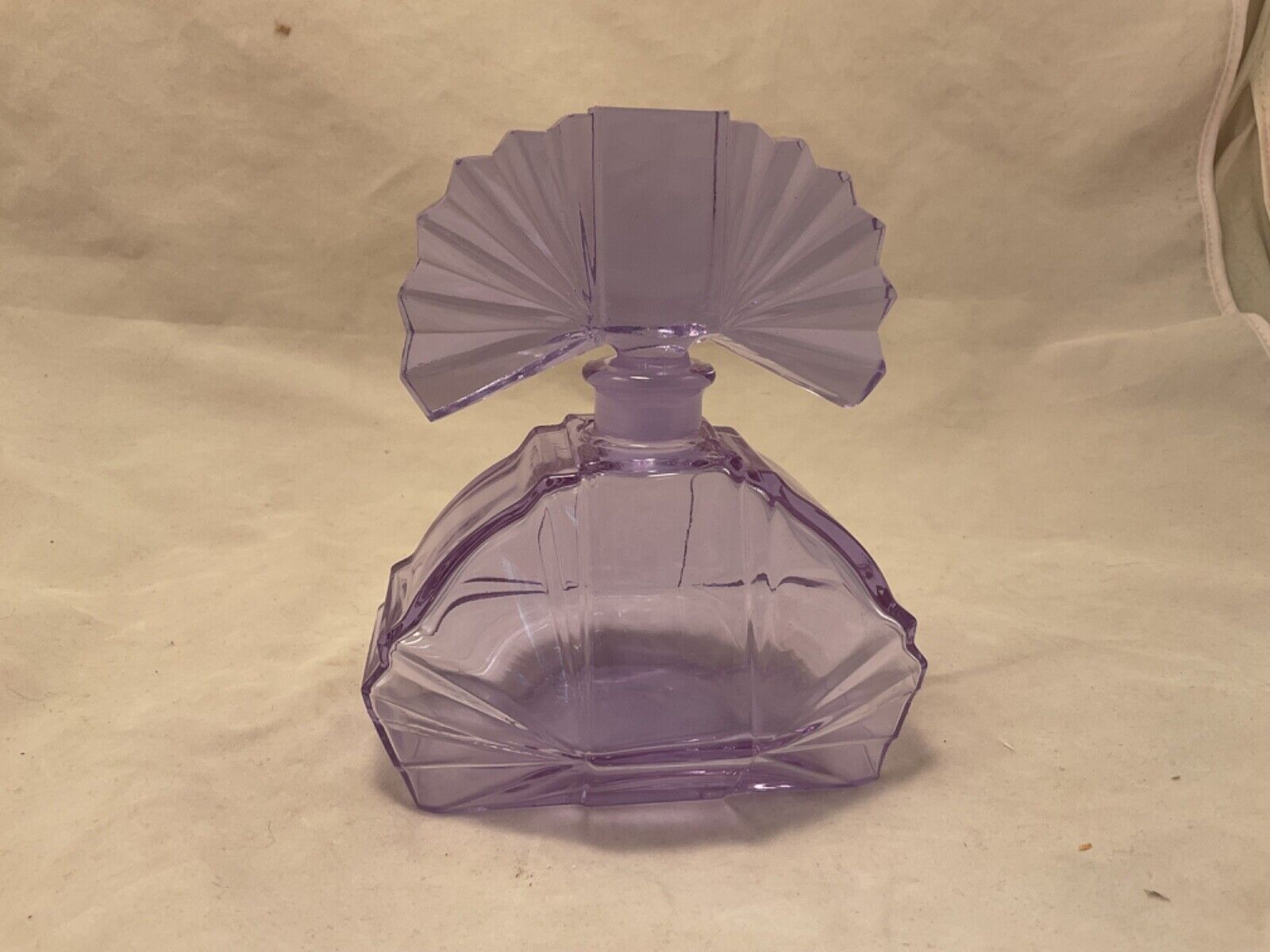 vintage alexandrite glass perfume escence bottle czechoslovakia