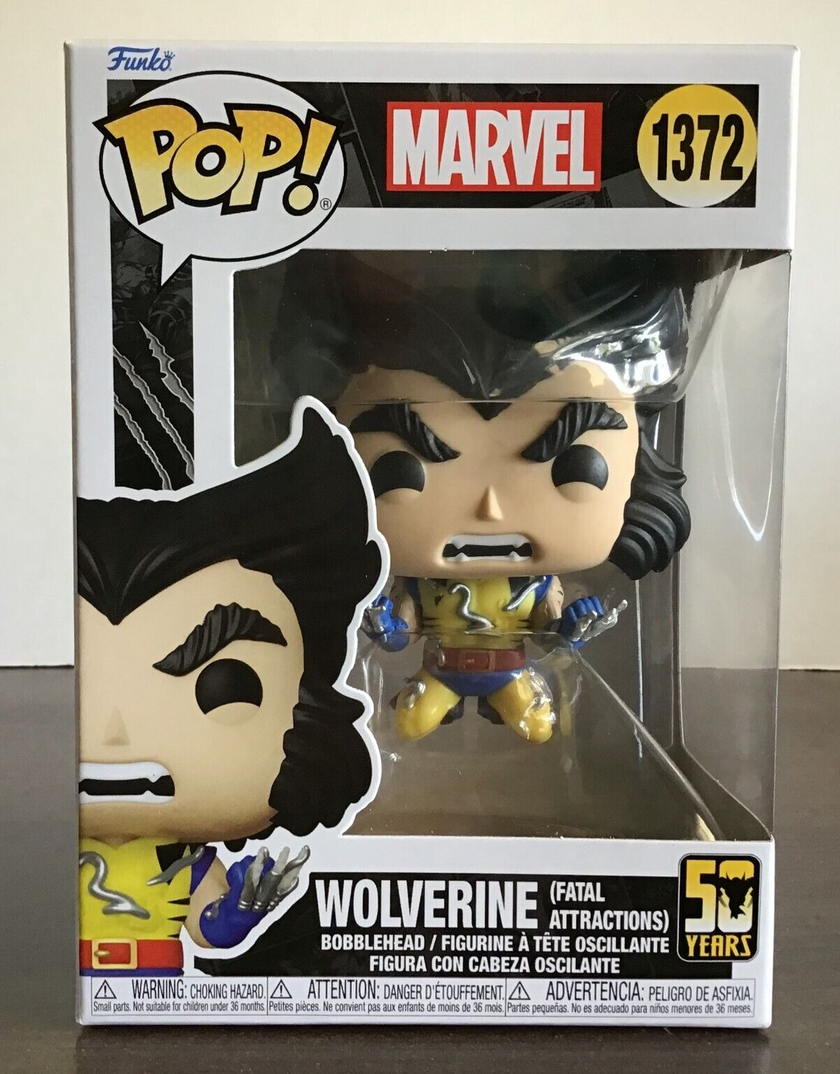 Funko Pop Wolverine 50th Anniversary Wolverine (Fatal Attractions) Pop #1372